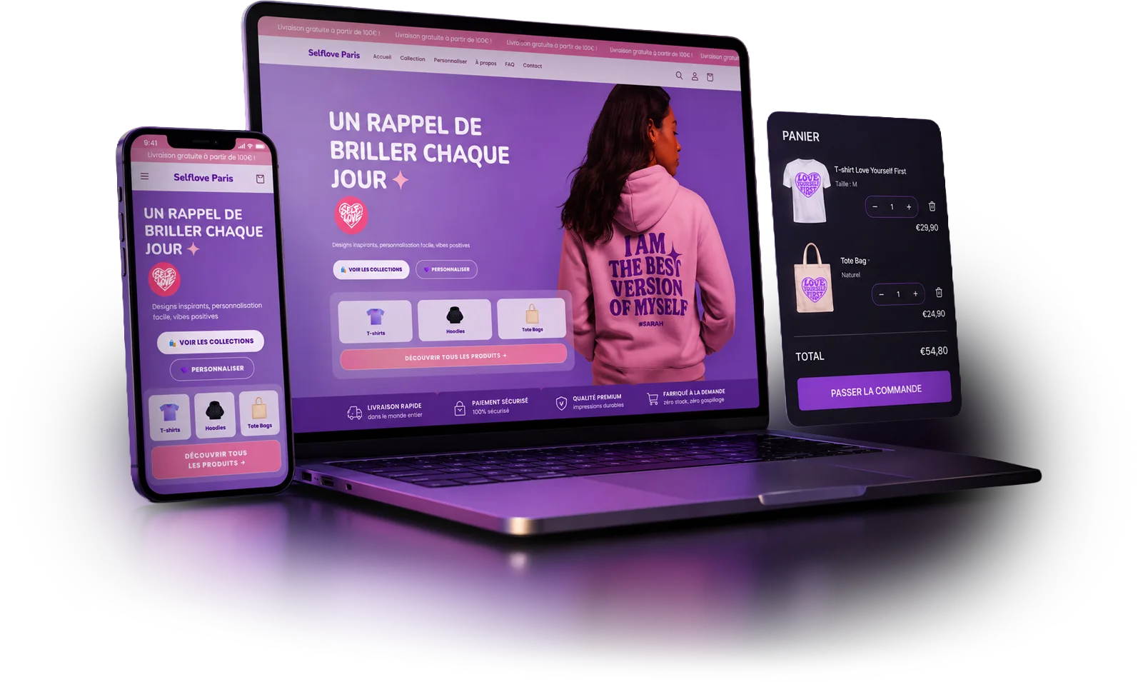 Aperçu du site SELFLOVE